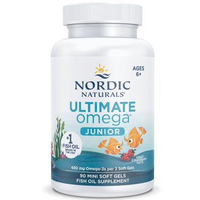 Nordic Naturals, Ultimate Omega Junior, 680 mg Omega-3, Erdbeere, 90 Mini-Weichkap...