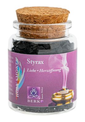Styrax Pulver - Reine Harze 60 ml Glas Berk