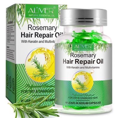 Rosmarinöl Ätherisches Öl Haarwachstum Kopfhaut Haarpflege in Kapseln Bio Vegan