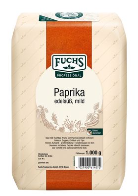 1 kg Großpackung Fuchs Professional Paprika edelsüß mild