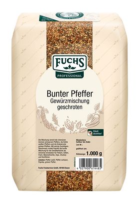 1 KG Großpackung Fuchs Prof Bunter gewürzter Pfeffer