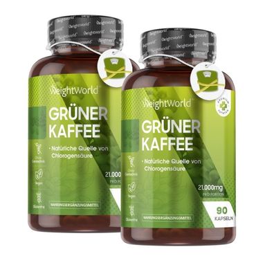 Grüner Kaffee - 21.000mg Grüner Kaffeebohnen Extrakt - Alternative Apfelessig