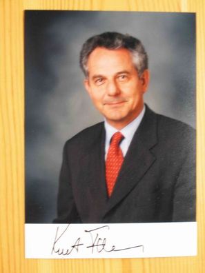 Bayern Staatsminister CSU Prof. Dr. Kurt Faltlhauser - gedrucktes Autogramm!!!