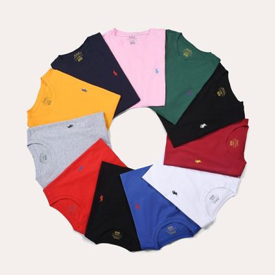 NEU Ralph Lauren Herren Polo T shirt verschiedene Farben Baumwolle
