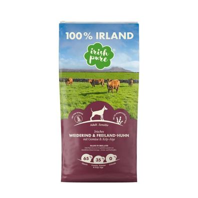 Irish Pure | Irisches Weiderind & Freiland-Huhn mit Gemüse & Kelp-Alge, Adult 4 KG