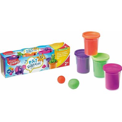 Spiel-Knete Knetset 4er-Set Ergänzungsfarben a 114g Patdough