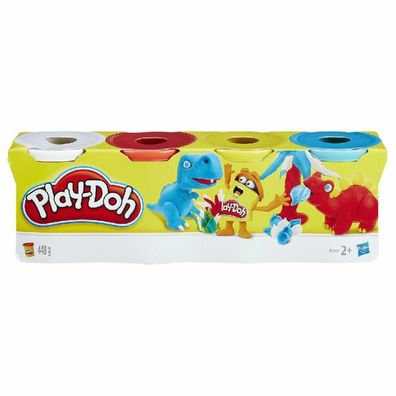 Hasbro Play-Doh 4er Pack Knete sortiert