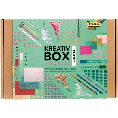 Folia 937 - Creative Box "Glitter Mix", More Than 900 Parts, Shimmering