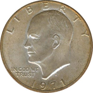 USA 1 Dollar 1971 S Dwight D. Eisenhower Silber*
