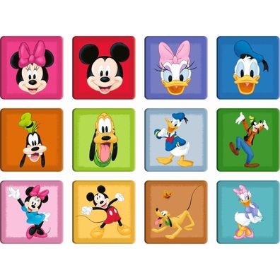 TREFL Mickey and friends 3in1 Set (2x Puzzle + Memory-Spiel)