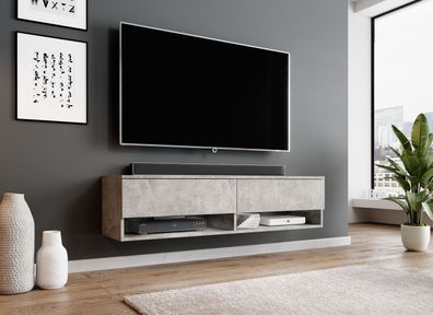 Aktion SALE! Furnix TV-Kommode Lowboard Alyx 140cm TV-Schrank Loft Design modern ...