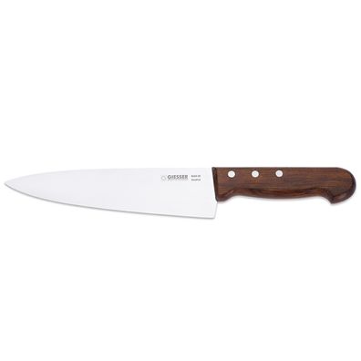Giesser Kochmesser 20cm Küchenmesser breite Messerklinge & Griff aus Holz 845020