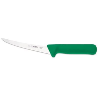 Giesser Ausbeinmesser 15 cm grüner Griff gebogene semi-flexible Klinge 250915 gr