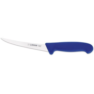 Giesser Ausbeinmesser 15cm blauer Griff Ausbeiner Klinge gebogen steif 2515 15 b