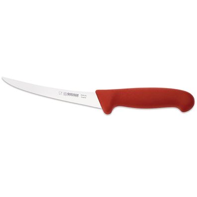 Giesser Ausbeinmesser 15 cm Ausbeiner rot Klinge gebogen sehr flexibel 2535 15 r