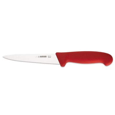 Giesser Stechmesser 15 cm rot mit steifer mittelspitzen Messerklinge 3085 15 r