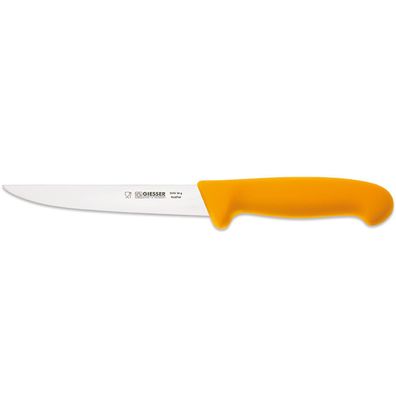 Giesser Ausbeinmesser 16 cm gelb mit schmaler steifen Klinge Ausbeiner 3165 16 g