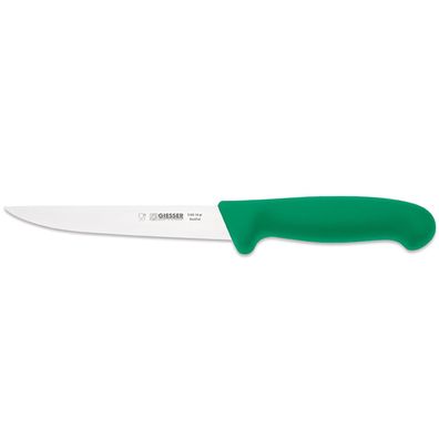 Giesser Ausbeinmesser 16 cm grün mit schmaler steifen Klinge Ausbeiner 316516 gr