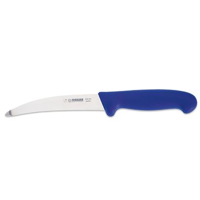 Giesser Gekrösemesser 16 cm blau gebogene Messerklinge & Stahlknopf 3426 16 b