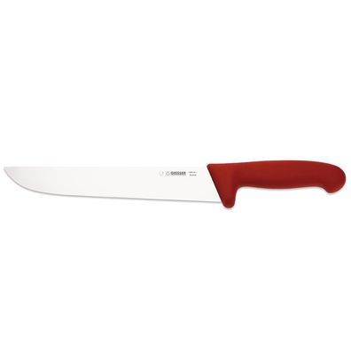 Giesser Fleischermesser 24 cm rot Schlachtmesser breite Messerklinge 4025 24 r