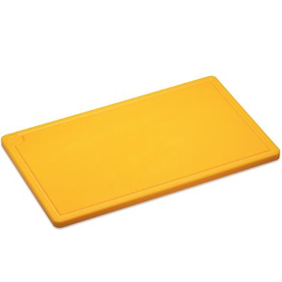 Giesser Schneidebrett 53 x 32.5 x 2 cm mit Saftrille Kunststoff gelb 896870 53 g