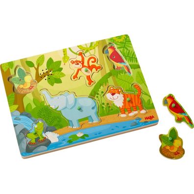 HABA Sound-Greifpuzzle Im Dschungel 303181 - HABA 303181 - (Merchandise / Spielzeug)