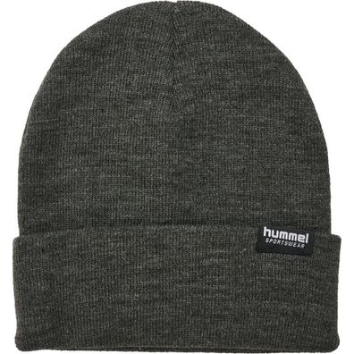 HUMMEL Legacy Delta Beanie Wintermütze Dark Grey Melange NEU