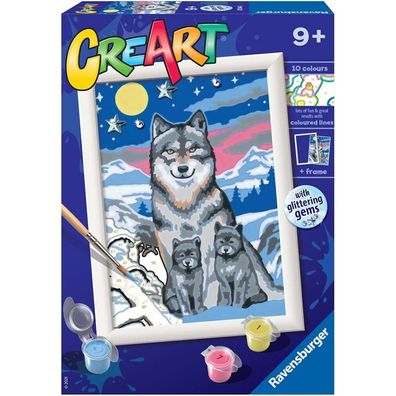 CreArt - Serie E: Wölfe im Mondlicht