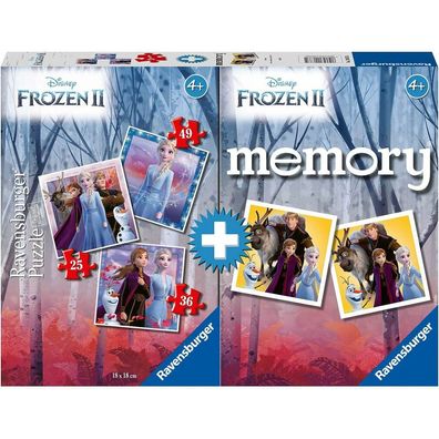 Multipack - Memory + 3 Puzzles: Frozen 2