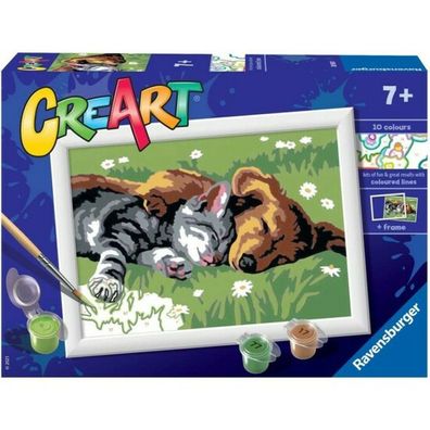 CreArt - Serie E: Hund und Katze schlafen süß