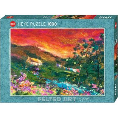 1000 Teile Puzzle - Filzkunst: Washing Line
