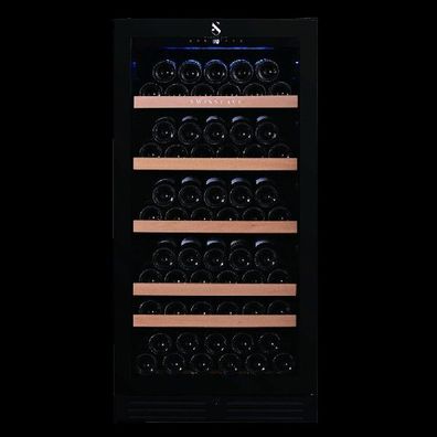 Swisscave Weinkühlschrank WL 355 F, 1-Zonen Weinkühlschrank, 111 Flaschen, 120cm (H)