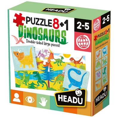 HEADU: Puzzle 8 + 1 Dinosaurier