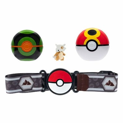 Pokémon Clip'n'Go Poké Gürtel Set Wiederball, Finsterball & Tragosso
