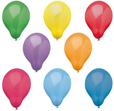 Luftballons Ø 25 cm farbig sortiert 80 Stück