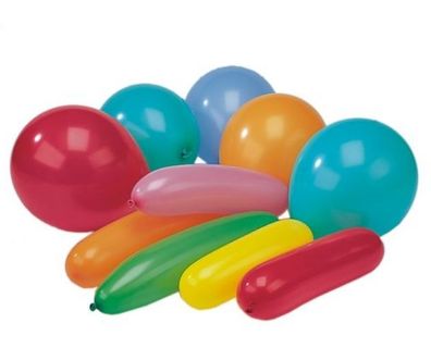 Luftballons farbig sortiert "verschiedene Formen" 150 Stück