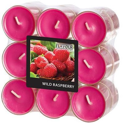 Flavour" Duftlichte Wild Raspberry in Polycarbonathülle 108 Stück
