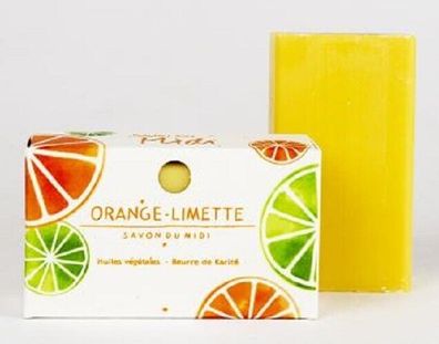 3 x 100 g Savon du Midi Karité-Seife "orange-limette", neuer Duft, € 25,00/ kg