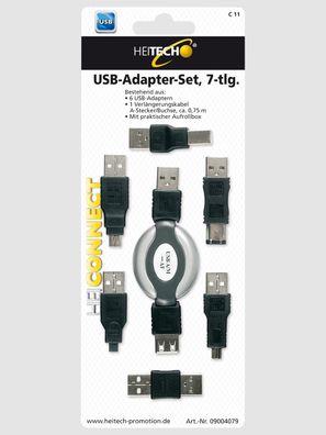 USB-Adapter-Set, 7-tlg