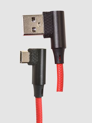 Lade-/ Datenkabel USB-A ? USB-Micro-B 90° Winkelstecker