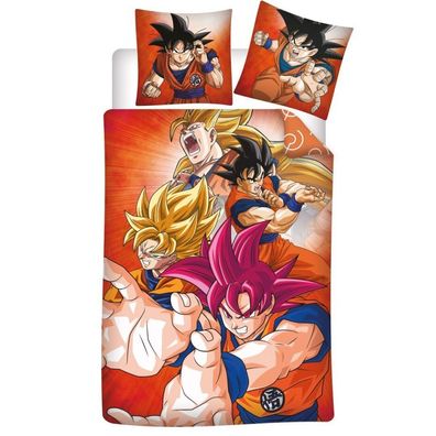 Dragon Ball Z Bettbezug 140 x 200 cm – Orange – Polyester