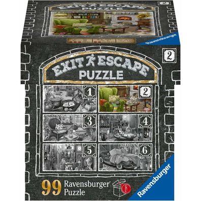 Ravensburger Escape EXIT puzzle Haunted Mansion 2: Im Wohnzimmer 99 Teile