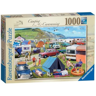 Ravensburger Puzzle Camping im Wohnwagen 1000 Teile