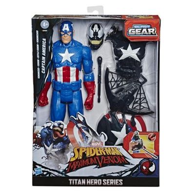 Hasbro - Spider-Man Maximum Venom Titan Hero Venom Captain Ame... - ...