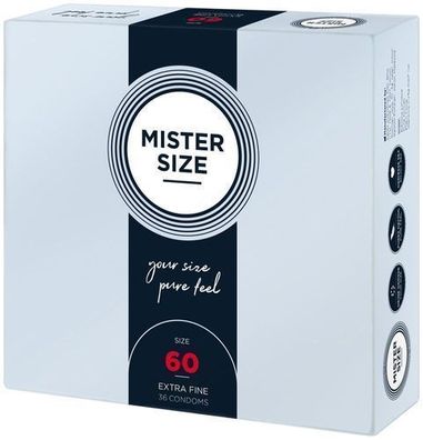 Mister Size Premium-Kondome, 60mm, 36er Packung