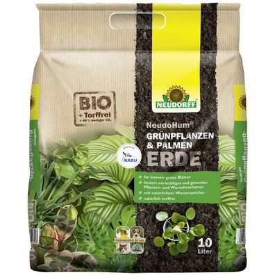Neudorff® NeudoHum® Grünpflanzen- & Palmenerde torffrei - 10 Liter