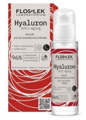 Flos-Lek Hyaluron Anti-Aging Serum 96%, 30ml - Feuchtigkeit & Faltenreduzierung