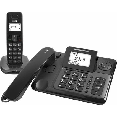 doro Comfort 4005 Telefon-Set mit Anrufbeantworter schwarz