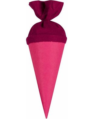 Goldbuch BastelSchultüte 15cm pink Buntkarton mit Filzverschluss
