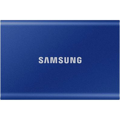 Portable SSD T7 500GB, Externe SSD (blau, USB-C 3.2 Gen 2 (10 Gbit/ s), extern)